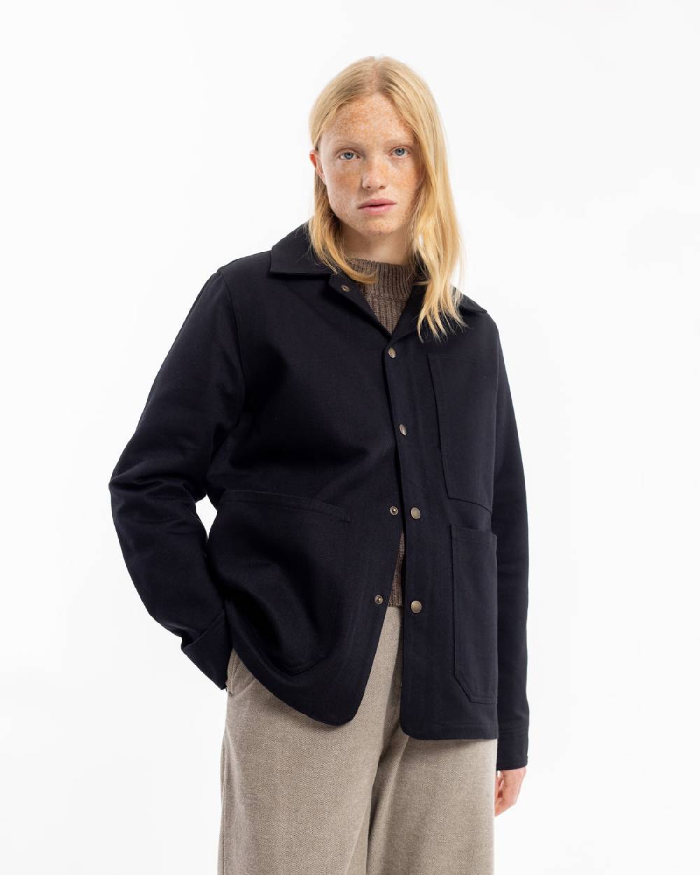 Rotholz Leichte Jacke Bio Baumwolle - Schwarz