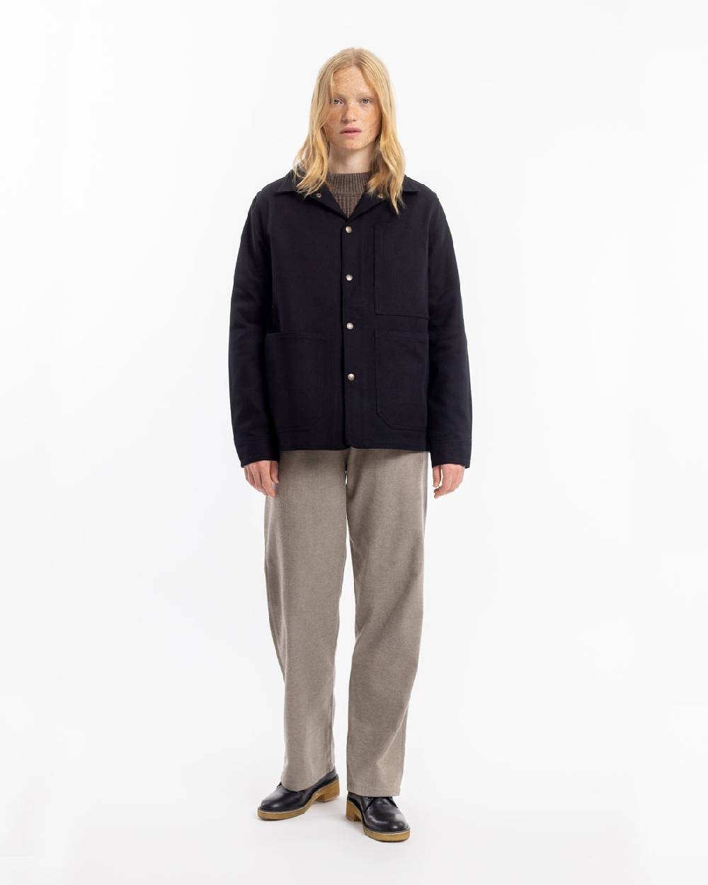 Rotholz Leichte Jacke Bio Baumwolle - Schwarz