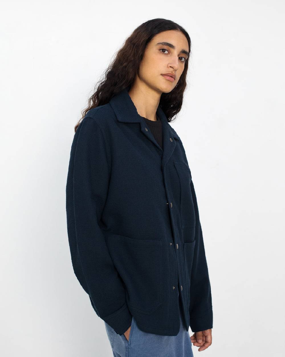 Rotholz Leichte Jacke Waffle Cotton - Blau