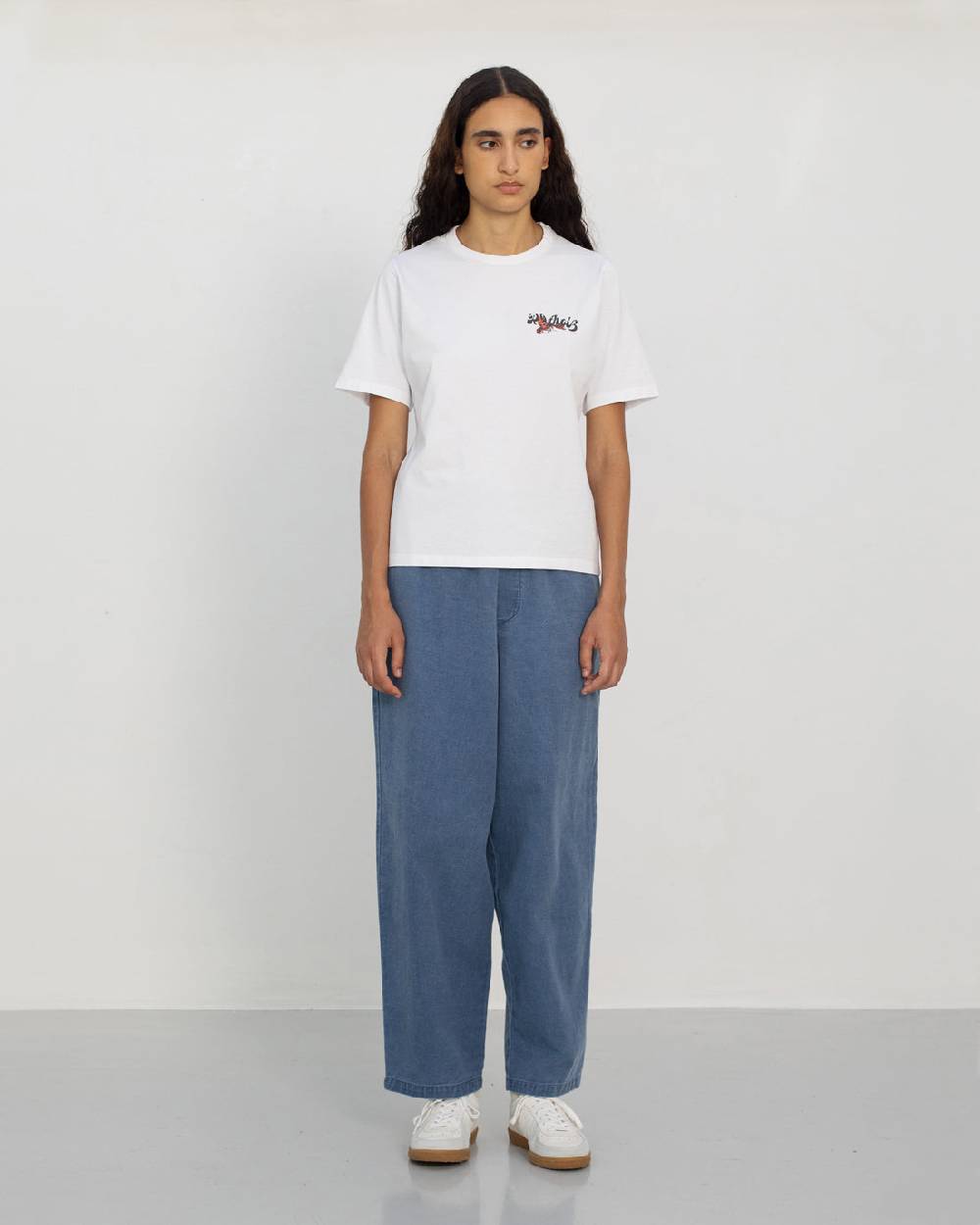 Rotholz Lobster Logo T-Shirt Bio Baumwolle - Weiß