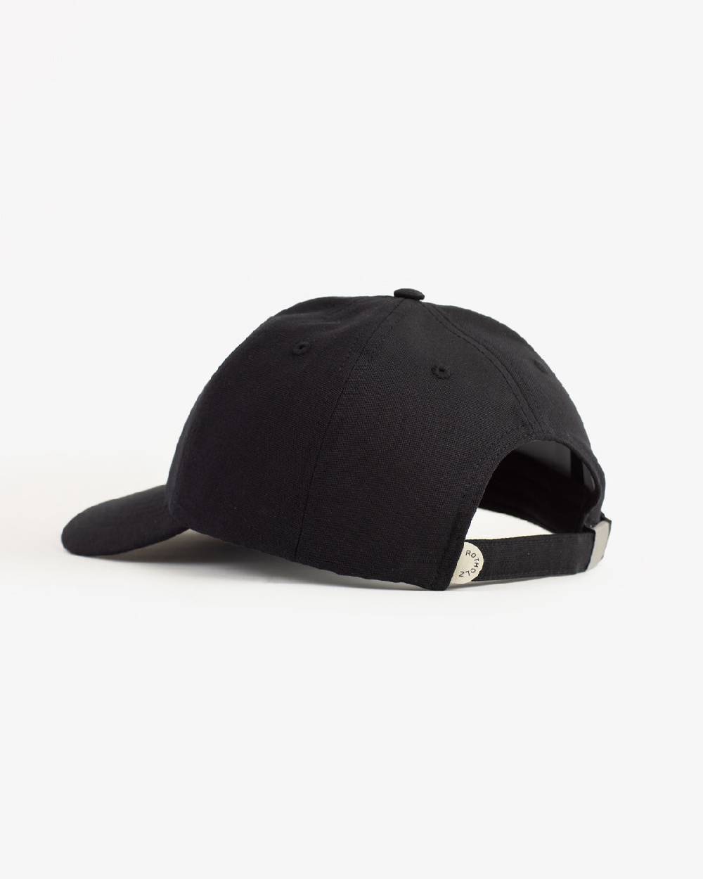 Rotholz Logo Dad Cap Bio Baumwolle - Schwarz