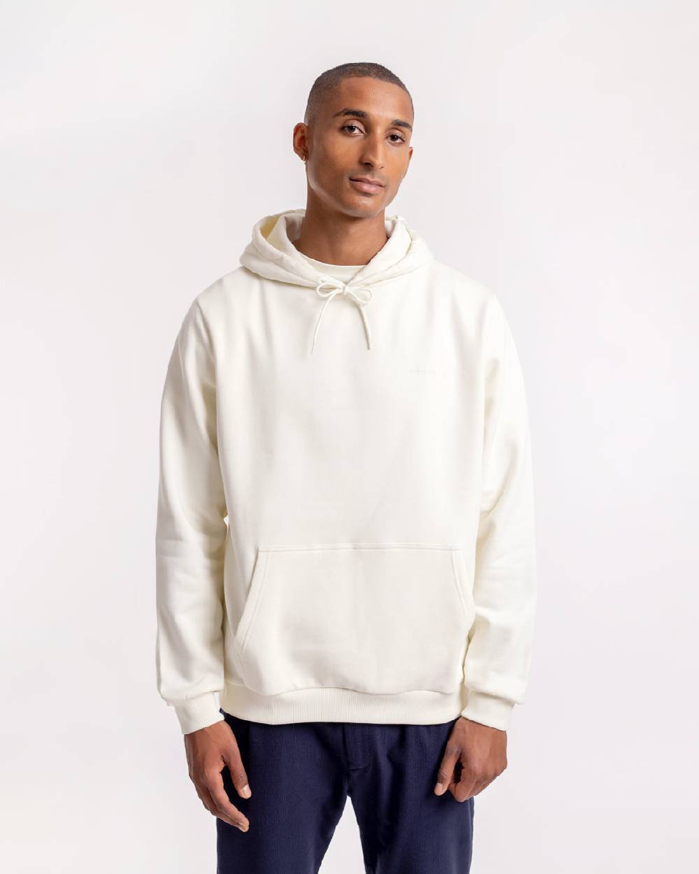 Rotholz Logo Hoodie Aus Bio-Baumwolle Weiß