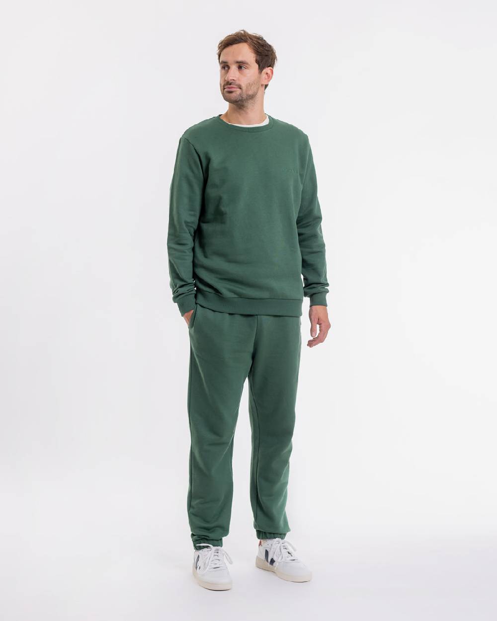 Rotholz Logo Sweatpants Aus Bio-Baumwolle Grün