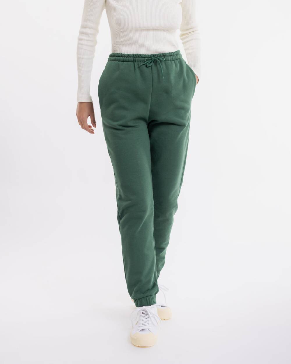 Rotholz Logo Sweatpants Aus Bio-Baumwolle Grün