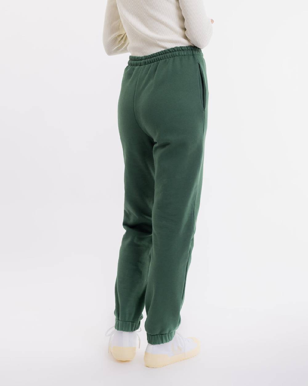 Rotholz Logo Sweatpants Aus Bio-Baumwolle Grün