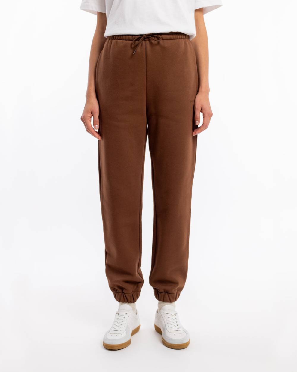 Rotholz Logo Sweatpants Bio Baumwolle - Braun