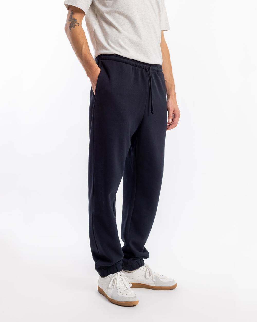 Rotholz Logo Sweatpants Bio Baumwolle - Schwarz