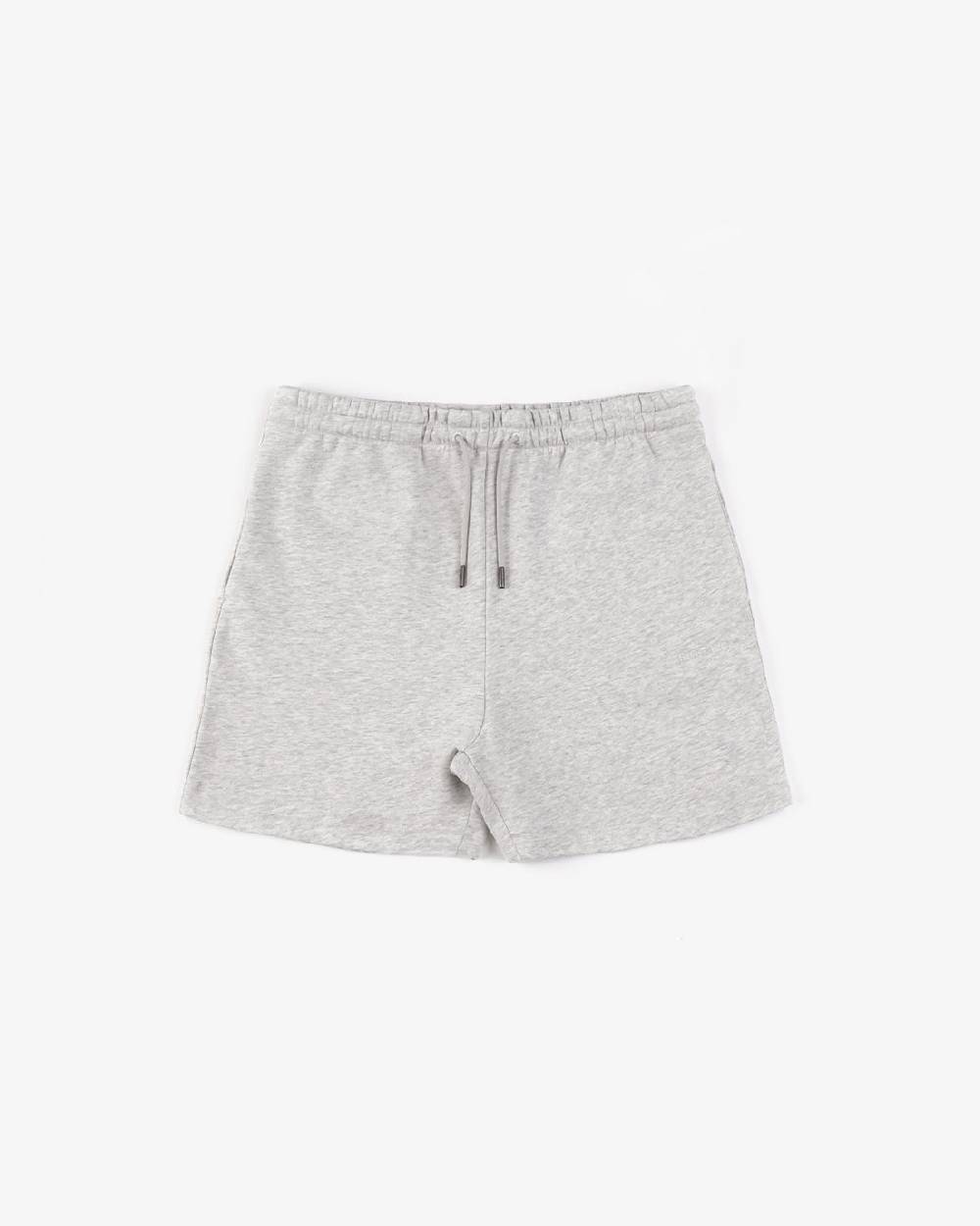 Rotholz Logo Sweatshorts aus Bio-Baumwolle Grau