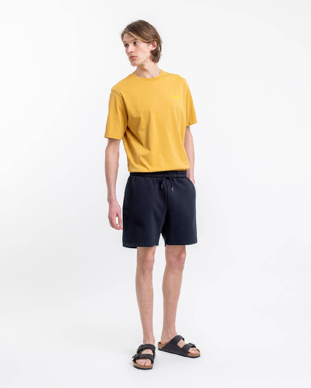 Rotholz Logo Sweatshorts Aus Bio-Baumwolle Schwarz