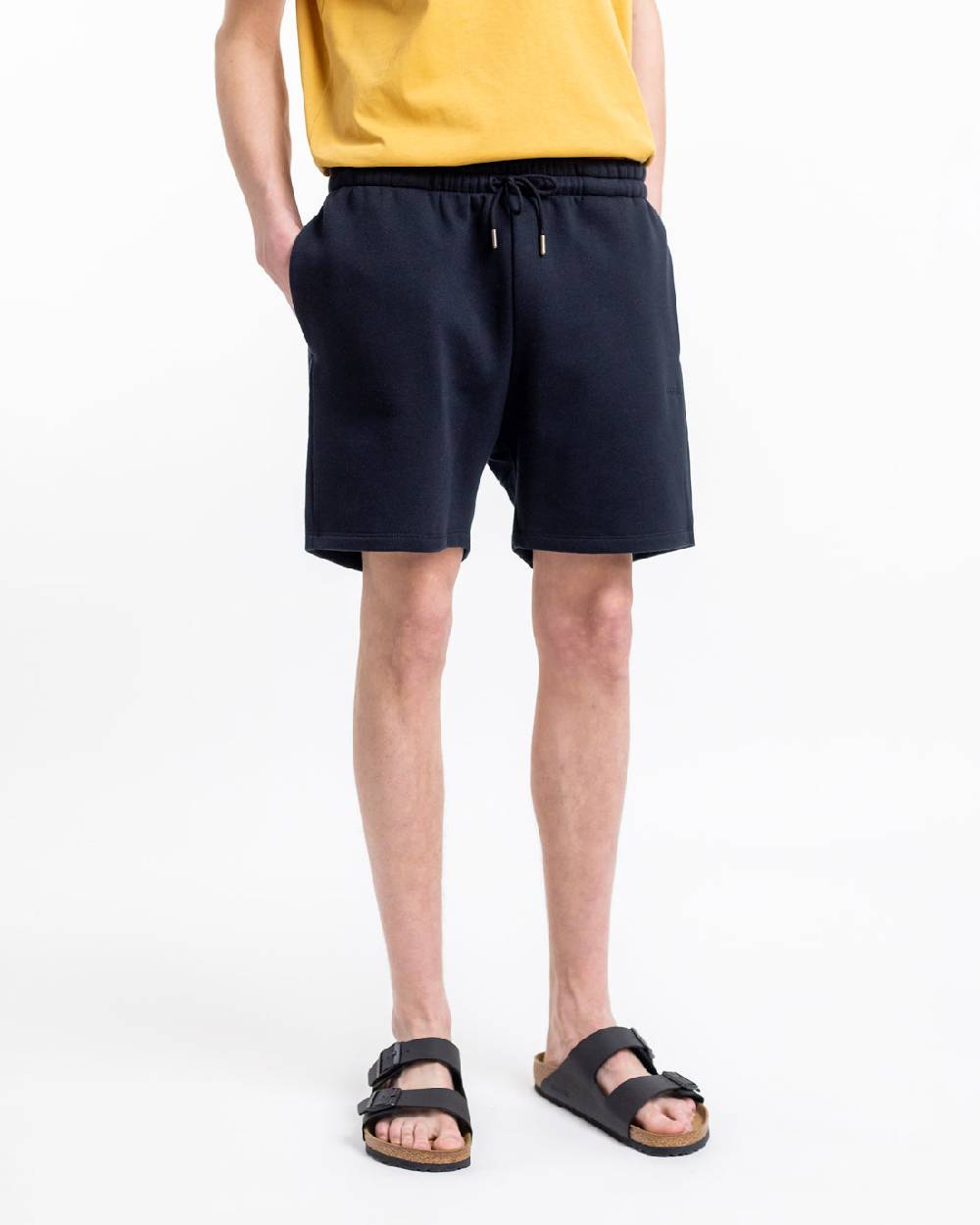 Rotholz Logo Sweatshorts Aus Bio-Baumwolle Schwarz