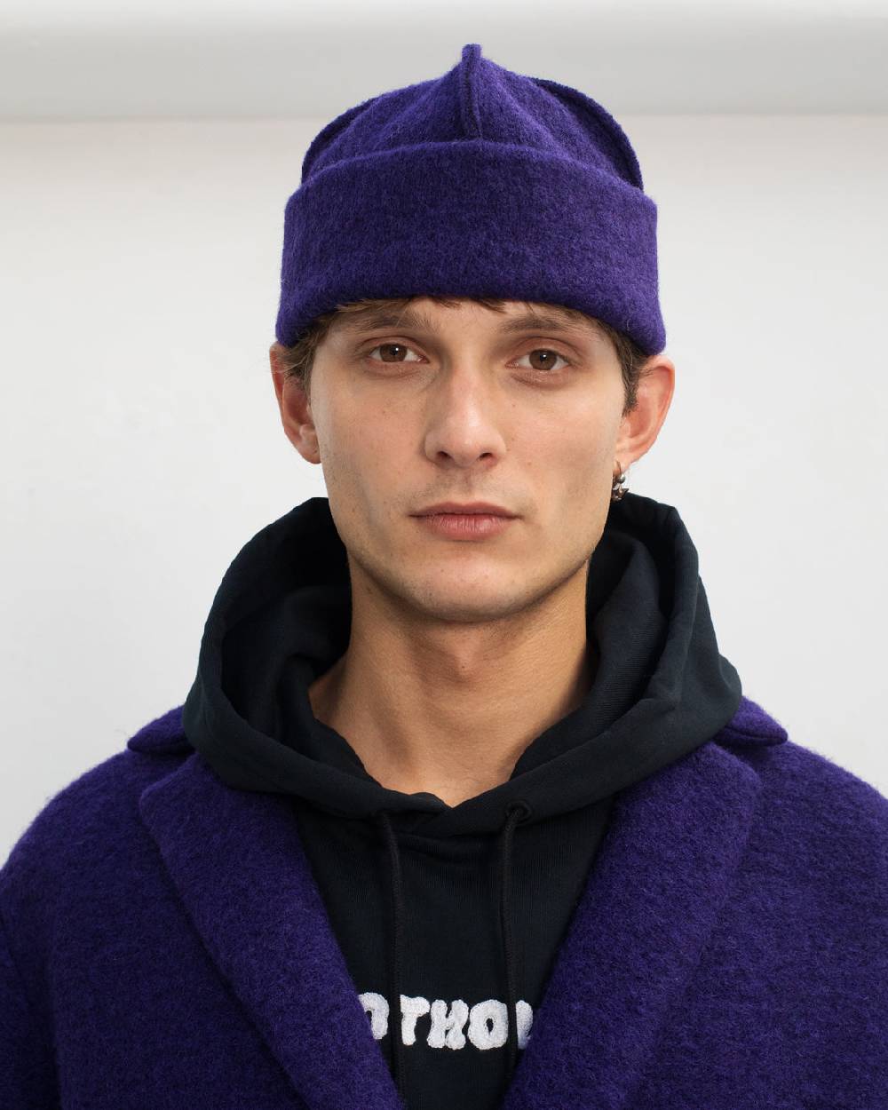 Rotholz Mantel Bio Wollmischung - Lila