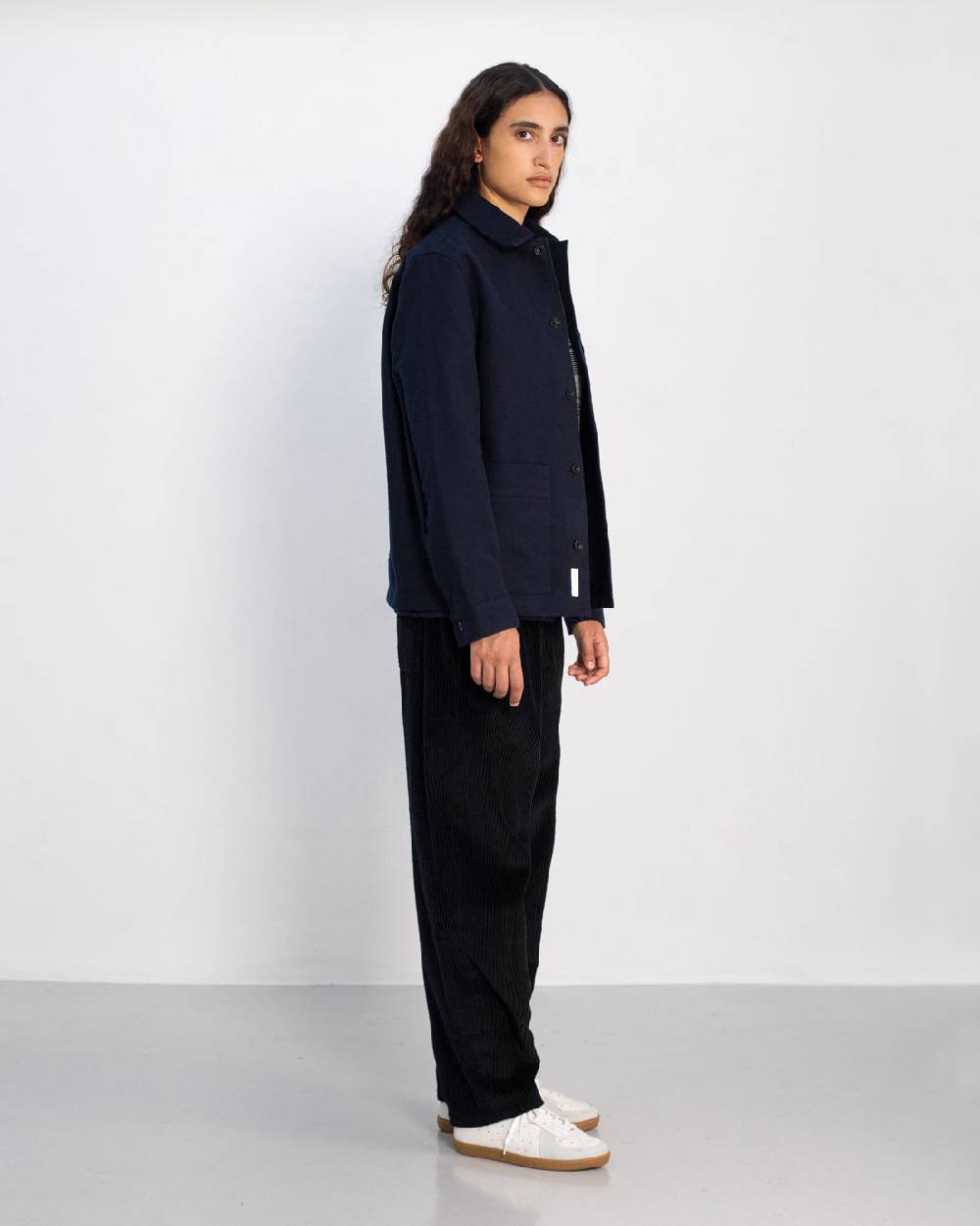 Rotholz Schwere Moleskin Jacke Bio Baumwolle - Blau