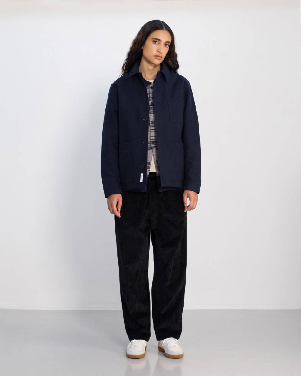 Rotholz Schwere Moleskin Jacke Bio Baumwolle - Blau