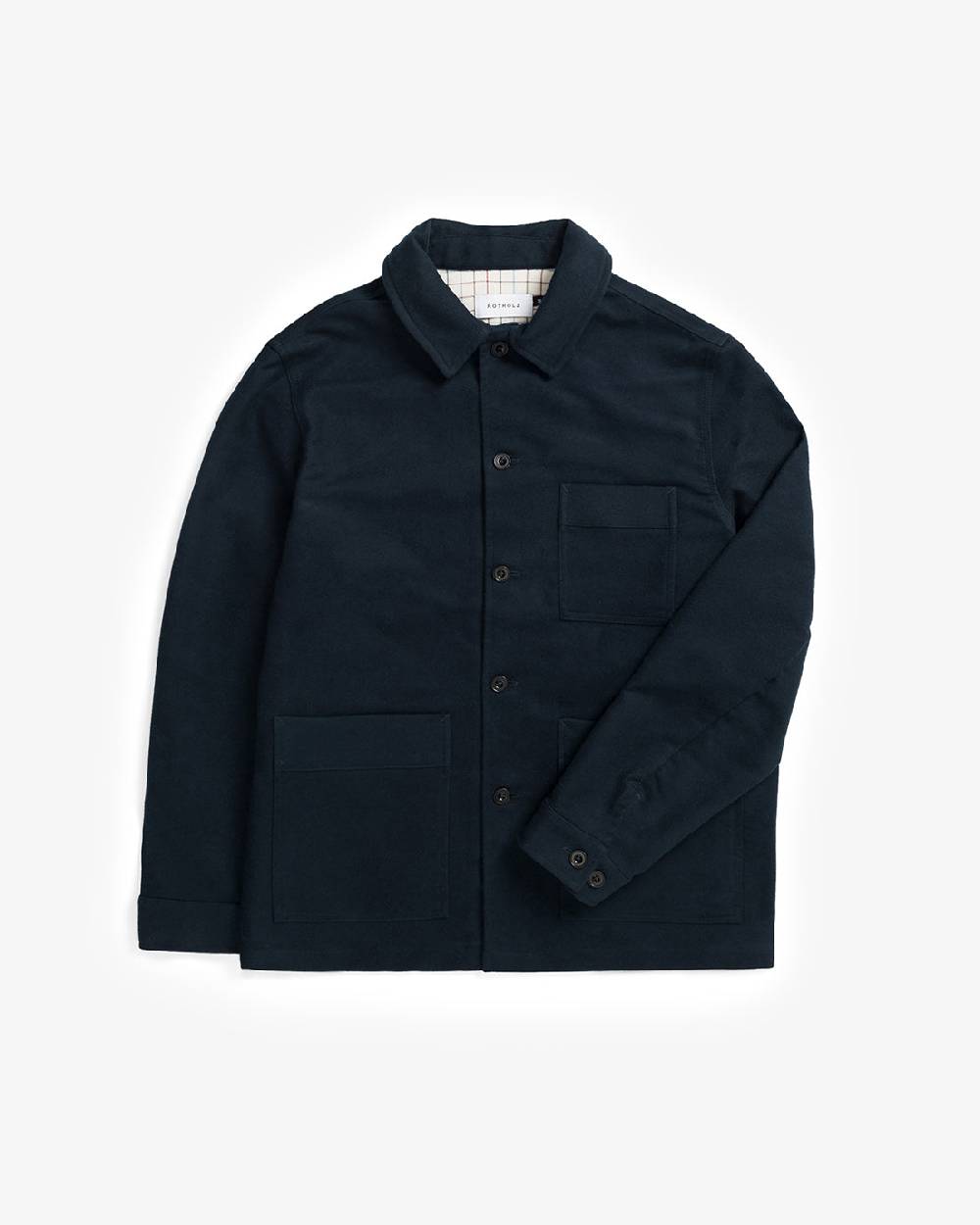 Rotholz Schwere Moleskin Jacke Bio Baumwolle - Blau