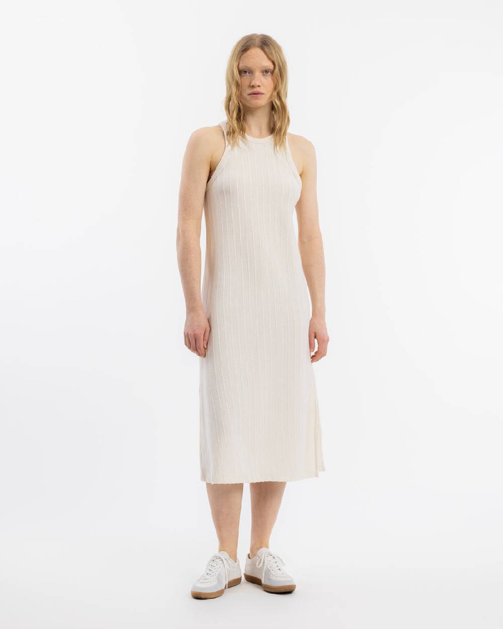 Rotholz Strick Kleid Bio Baumwolle - Creme