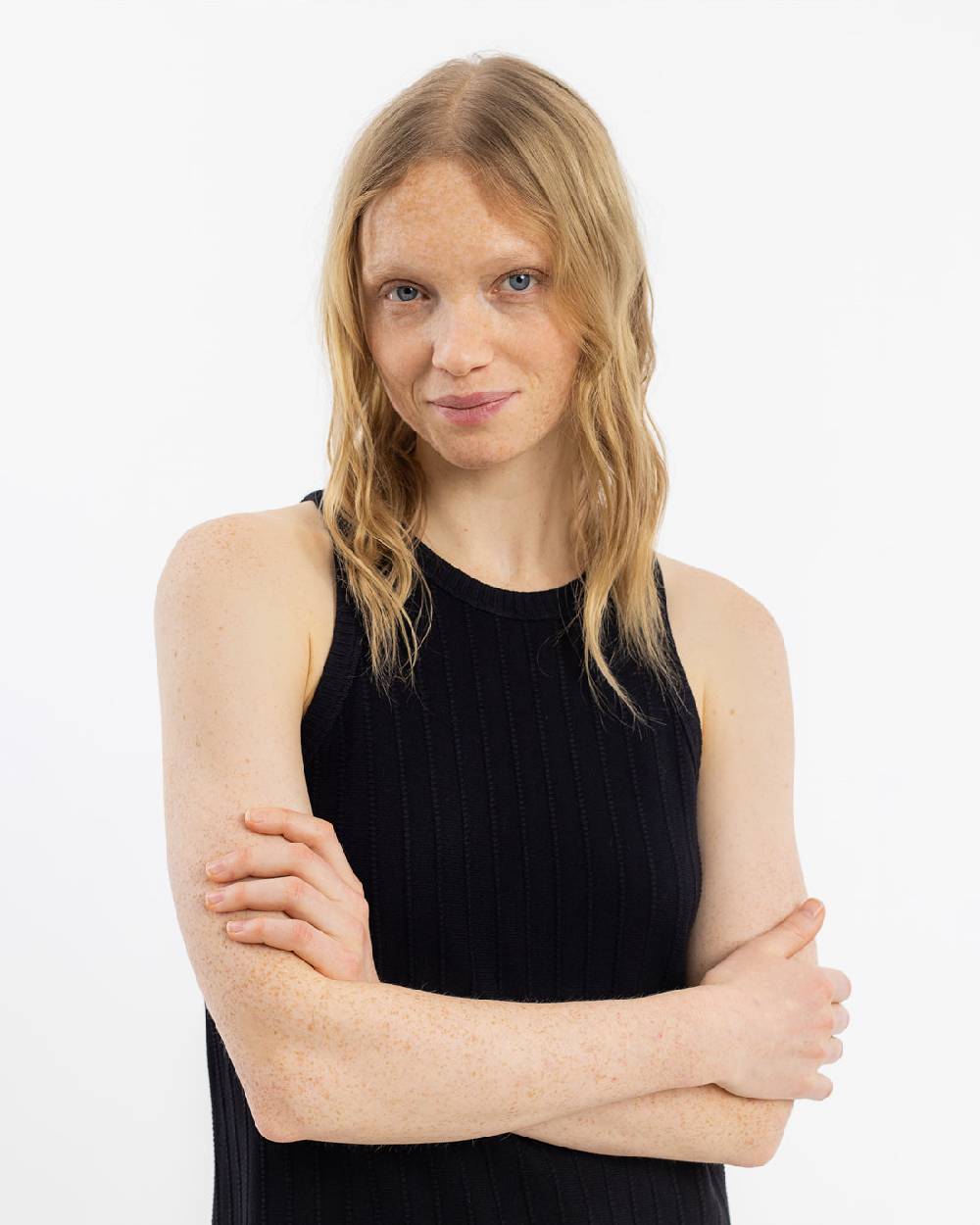 Rotholz Strick Kleid Bio Baumwolle - Schwarz