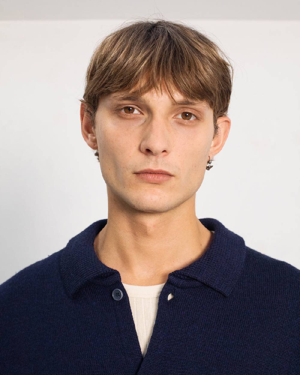 Rotholz Strick Shirt Merinowolle - Blau