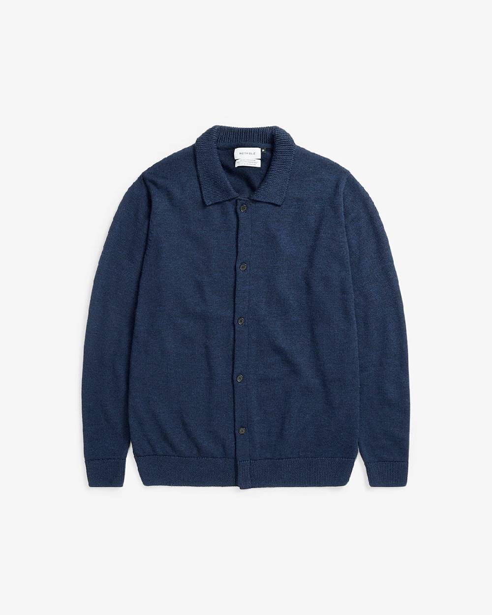 Rotholz Strick Shirt Merinowolle - Blau