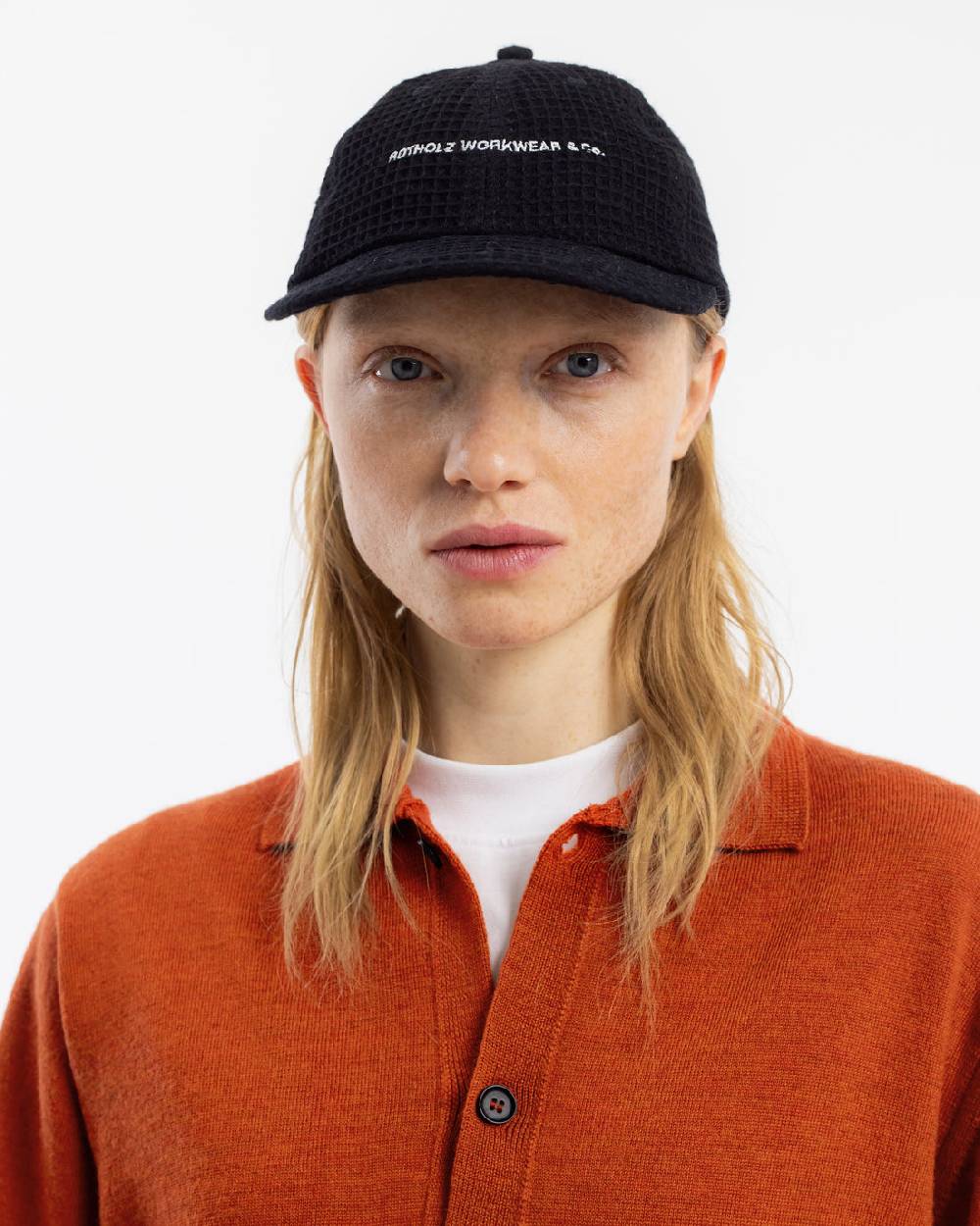 Rotholz Strick Shirt Merinowolle - Rot