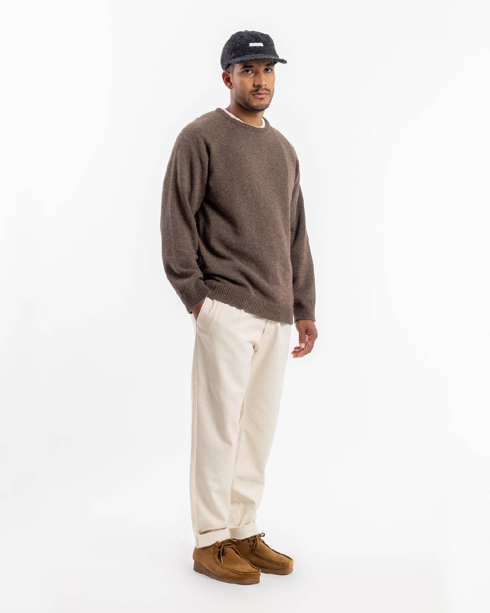 Rotholz Strickpullover Wollmischung - Braun