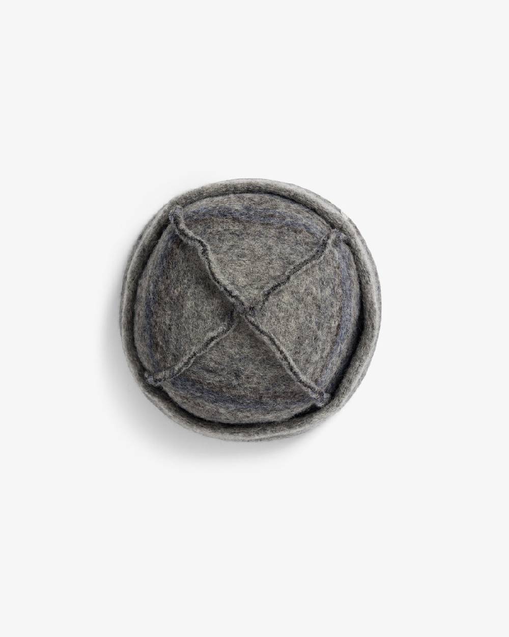 Rotholz Toque Bio Wollmischung - Grau Gestreift