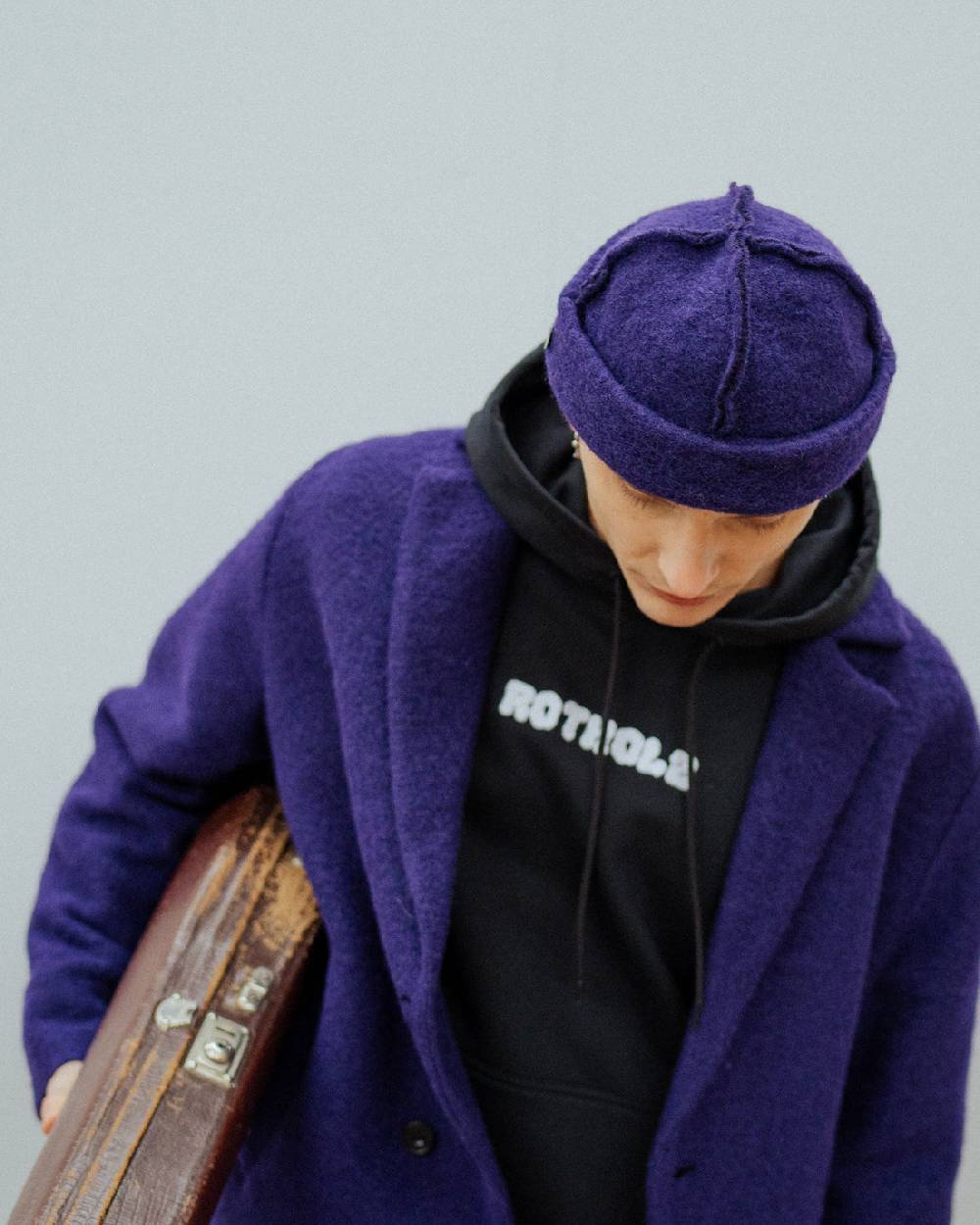 Rotholz Toque Bio Wollmischung - Lila