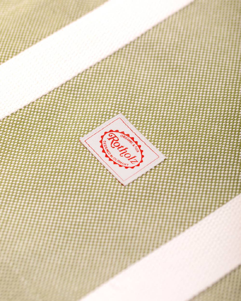 Rotholz Weekend Tote Bag Aus Bio Canvas Grün