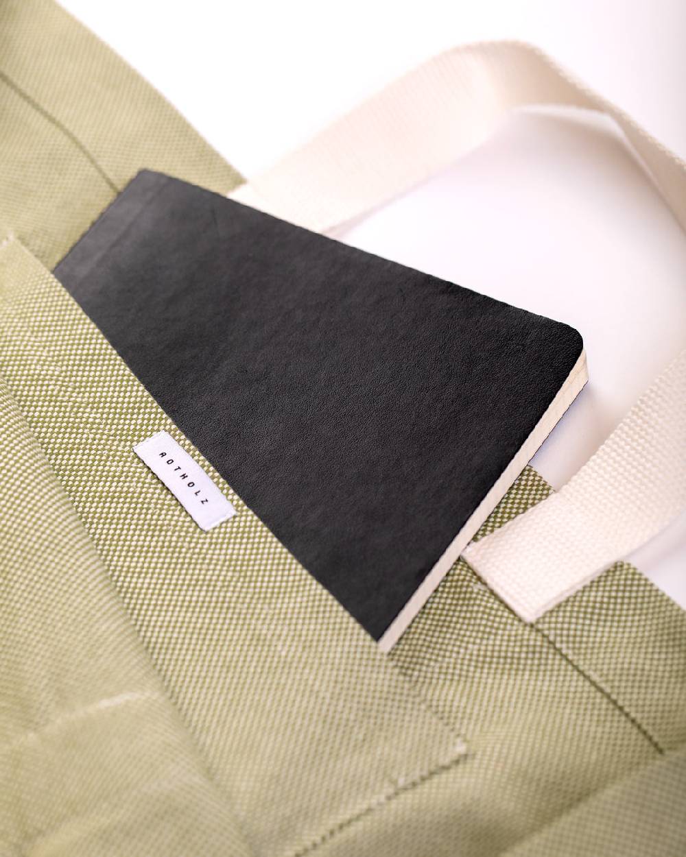 Rotholz Weekend Tote Bag Aus Bio Canvas Grün