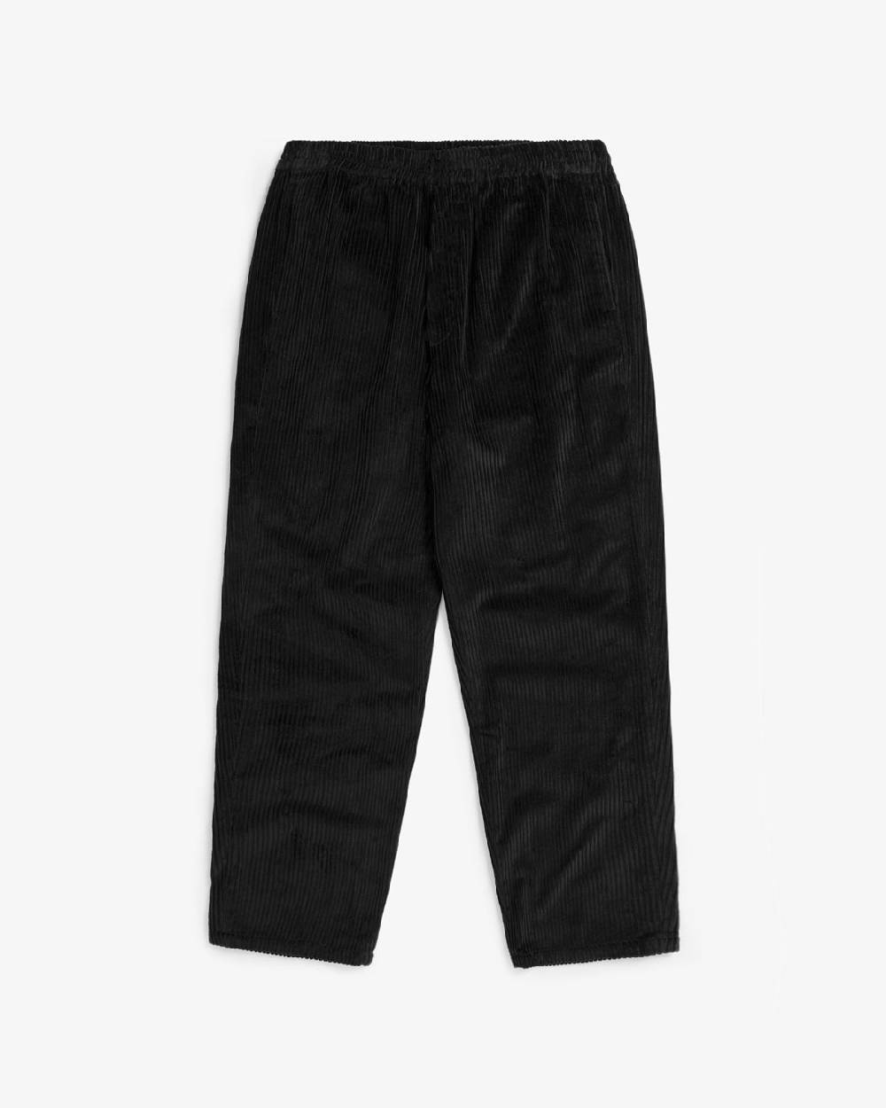 Rotholz Weite Cord Hose Bio Baumwolle - Schwarz