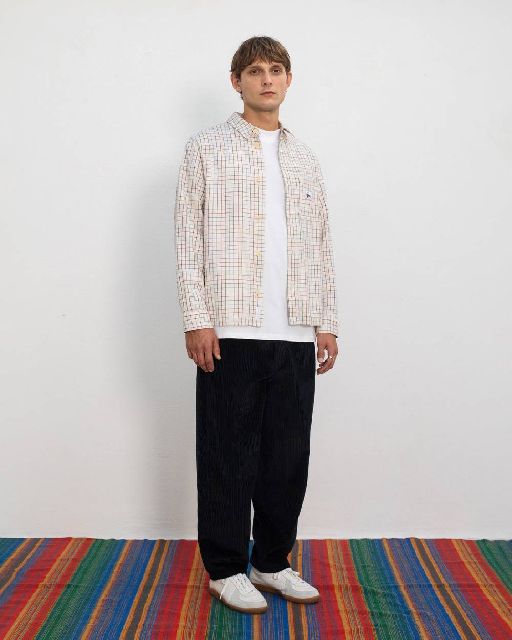 Rotholz Weite Cord Hose Bio Baumwolle - Schwarz