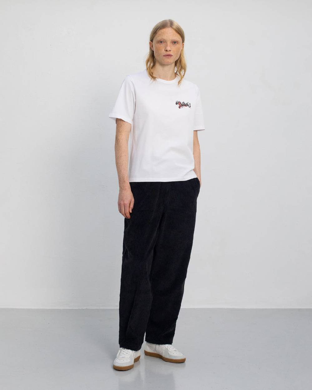 Rotholz Weite Cord Hose Bio Baumwolle - Schwarz