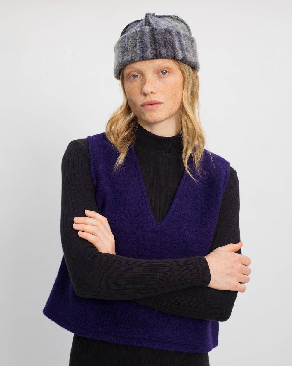 Rotholz Weste Bio Wollmischung - Lila