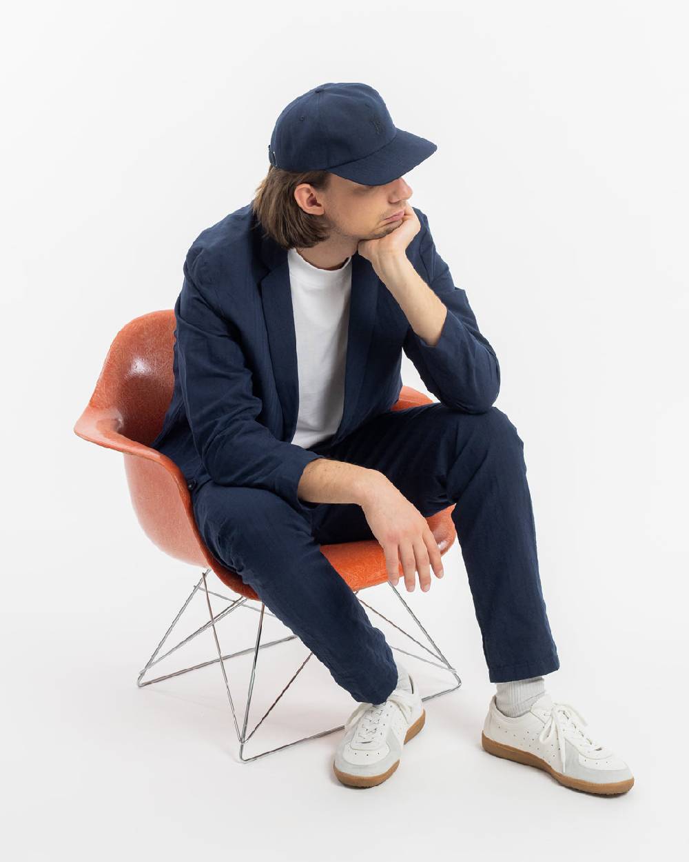 Rotholz Workwear Blazer Leinen Mix - Dunkelblau