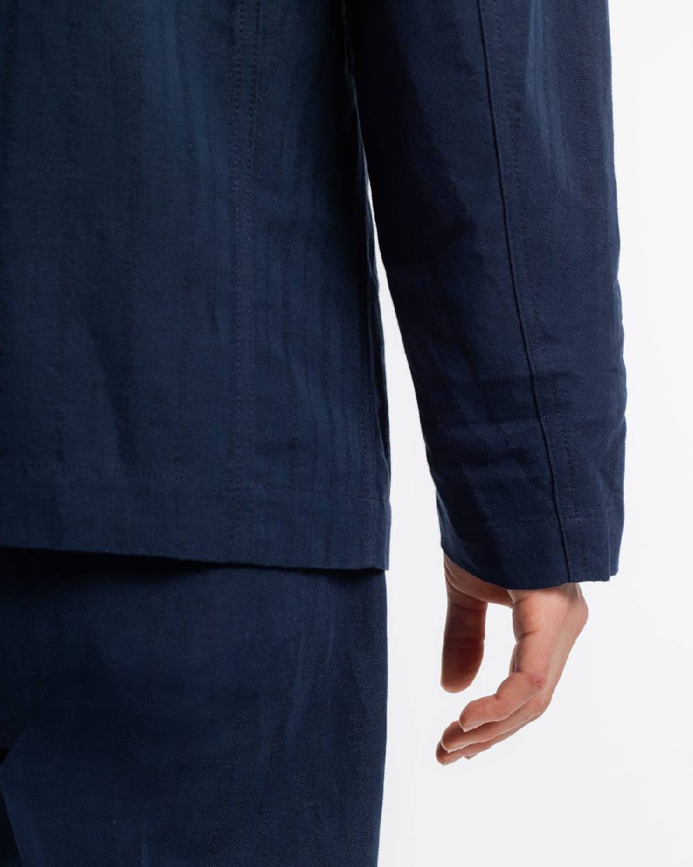 Rotholz Workwear Blazer Leinen Mix - Dunkelblau