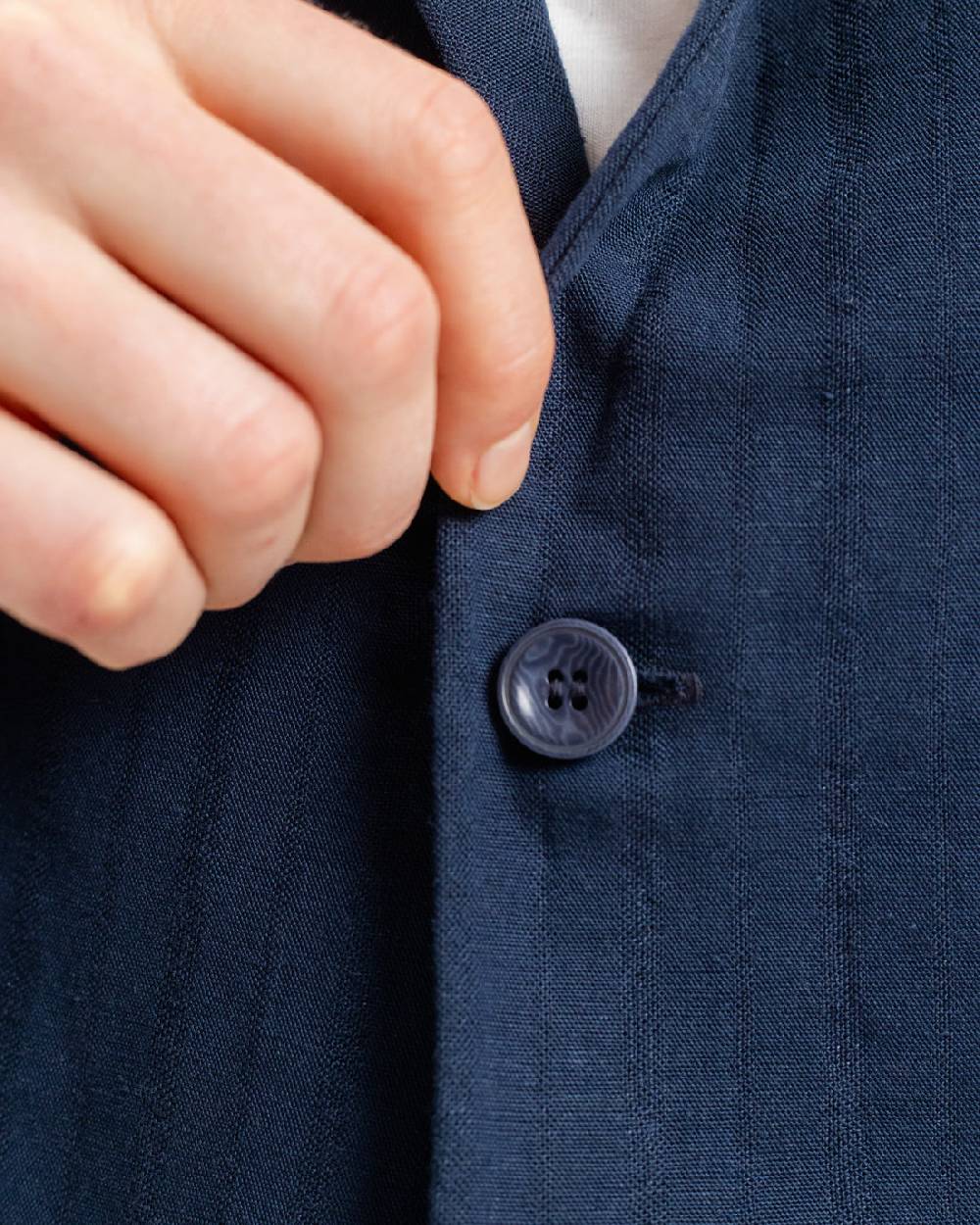 Rotholz Workwear Blazer Leinen Mix - Dunkelblau