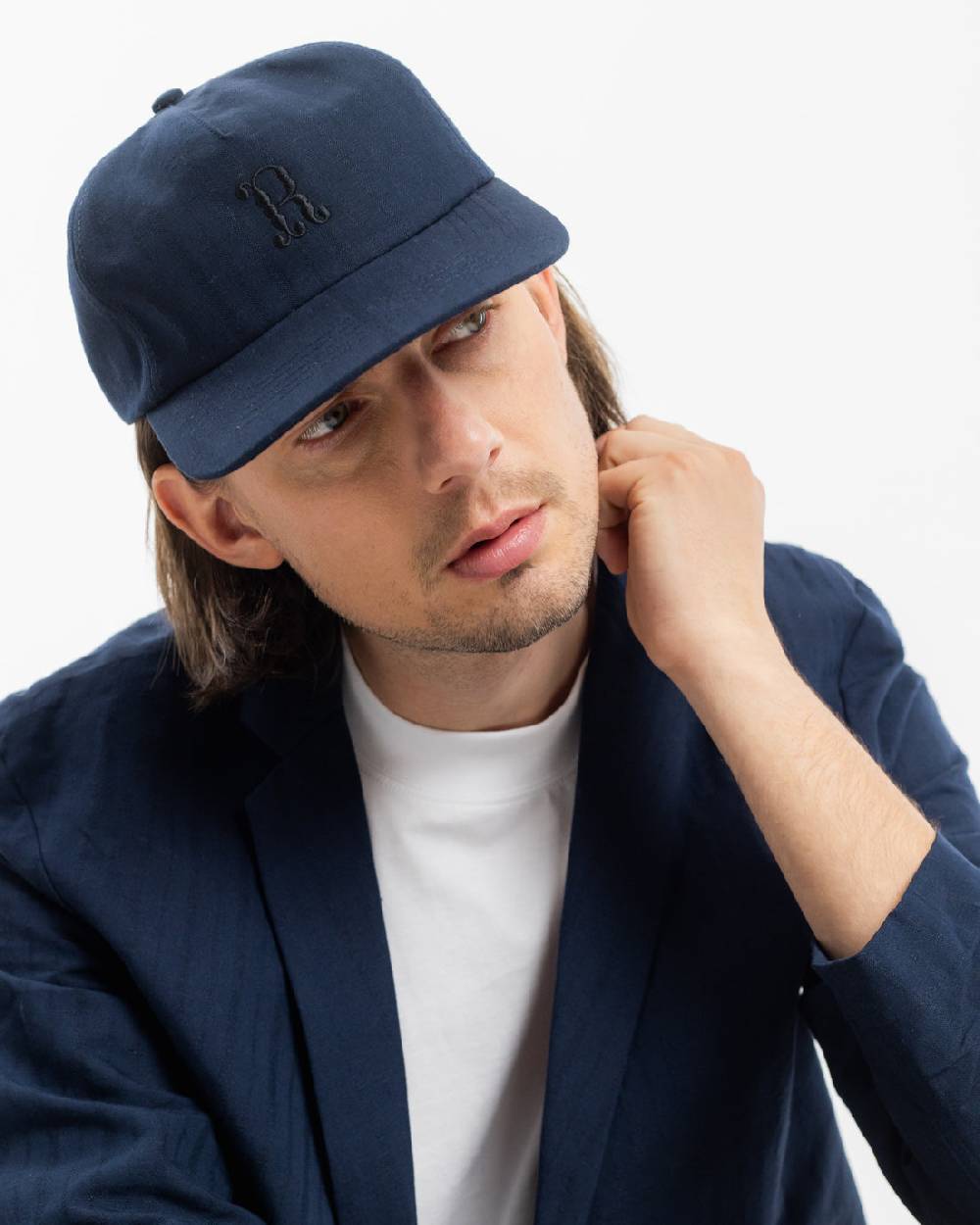 Rotholz Workwear Blazer Leinen Mix - Dunkelblau