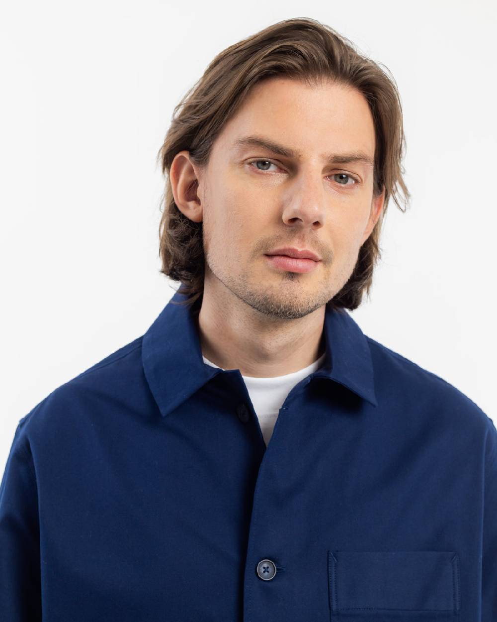 Rotholz Workwear Jacke Bio Twill - Blau