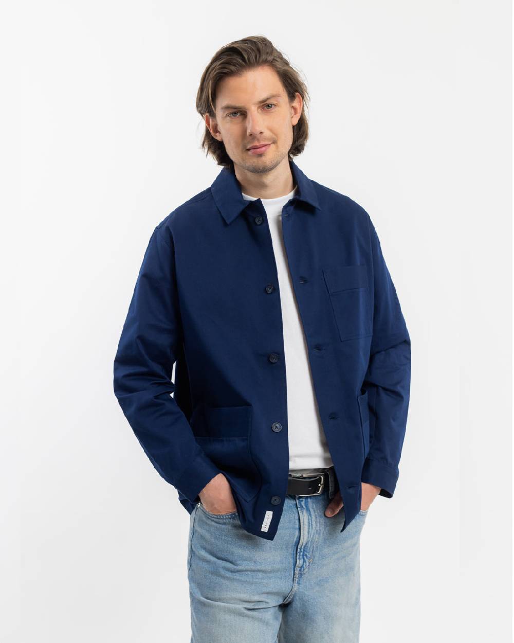 Rotholz Workwear Jacke Bio Twill - Blau