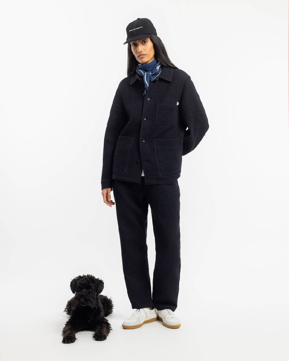 Rotholz Workwear Jacke Waffle Cotton - Schwarz