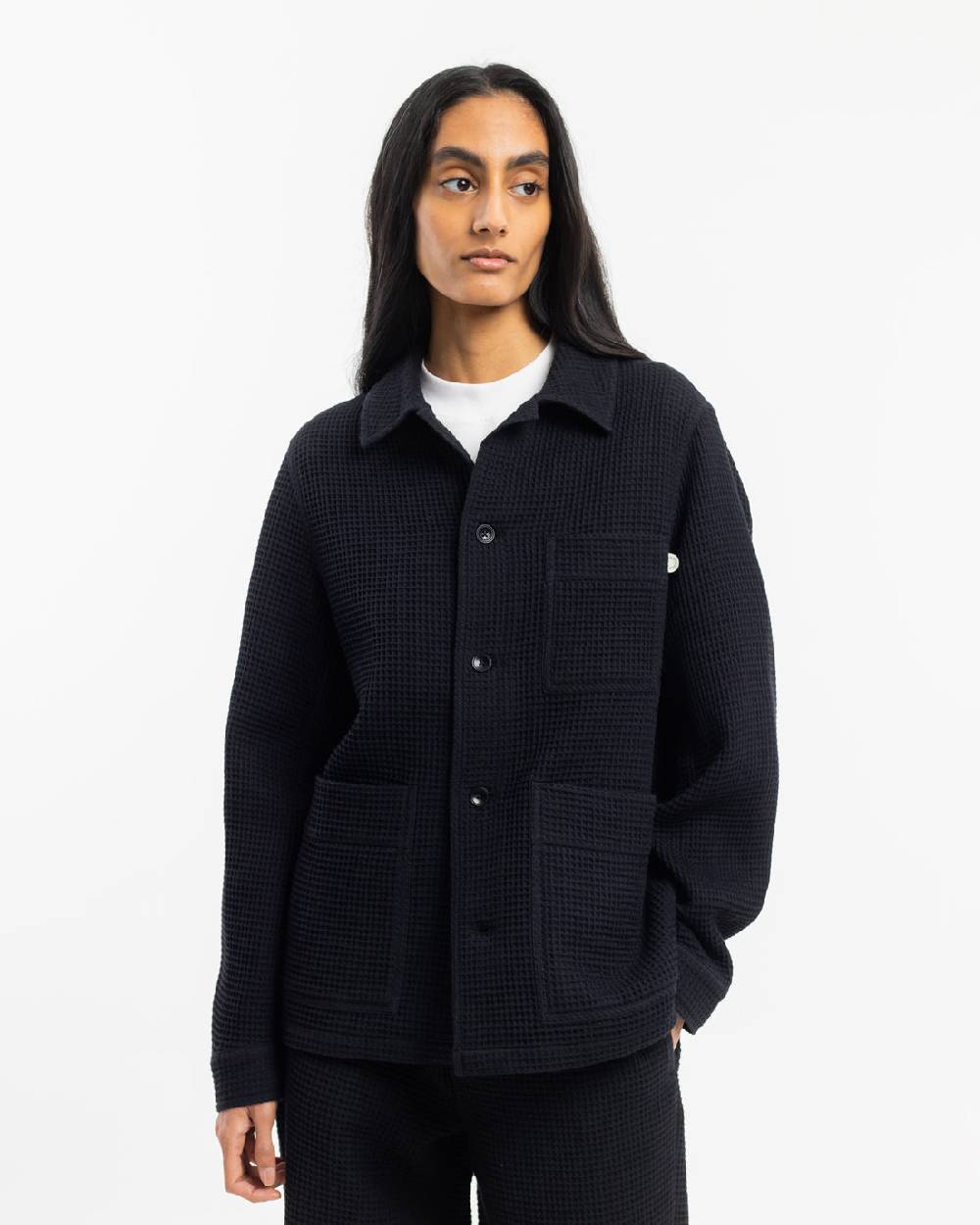 Rotholz Workwear Jacke Waffle Cotton - Schwarz