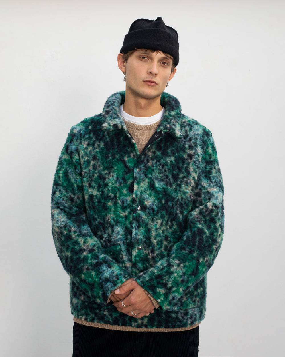 Rotholz Schwere Sherpa Jacke Bio Wollmischung - Multi