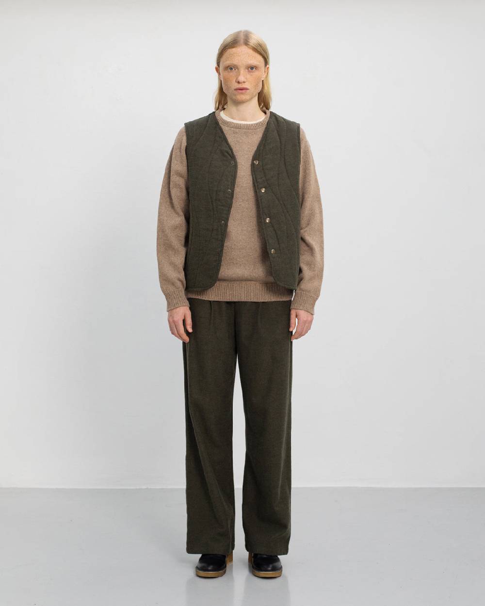 Rotholz Smiley Strickpullover Recycelte Wolle - Beige