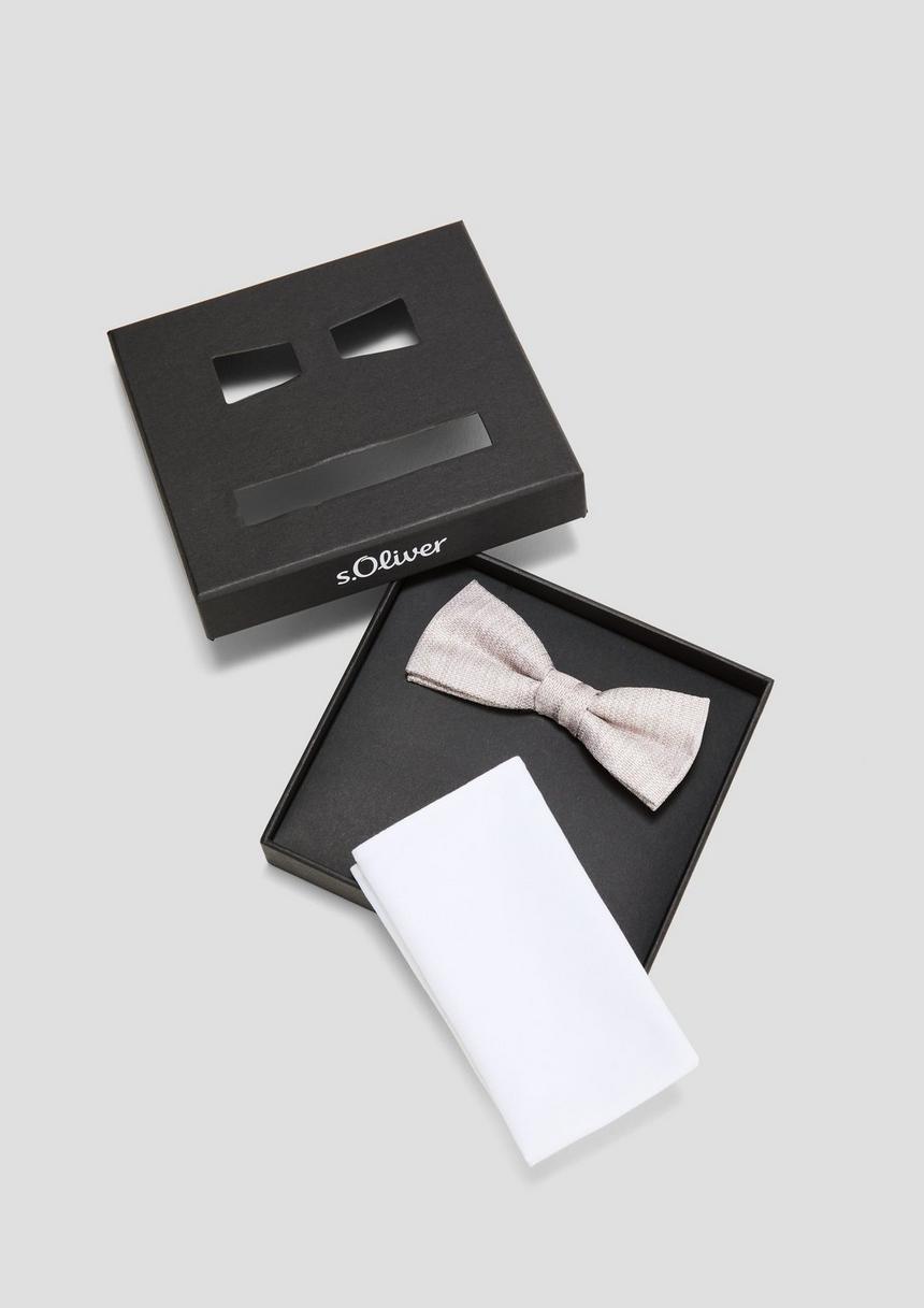S.Oliver Accessoires-Box Mit Fliege Und Einstecktuch