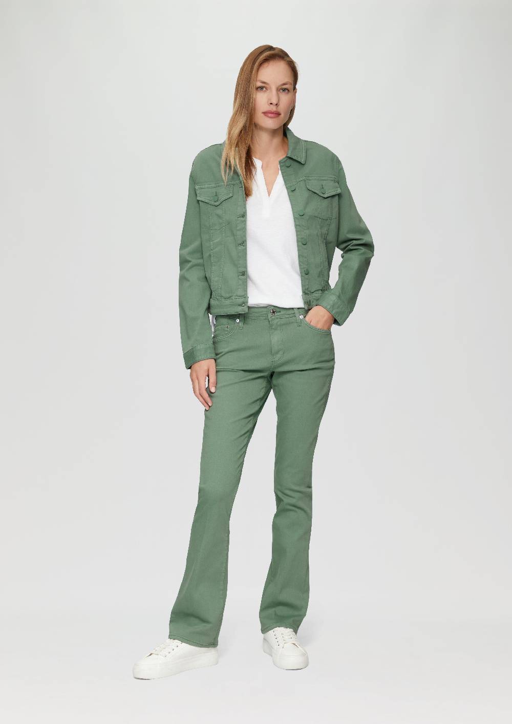 S.Oliver Ankle-Jeans Beverly / Slim Fit / Mid Rise / Bootcut Leg
