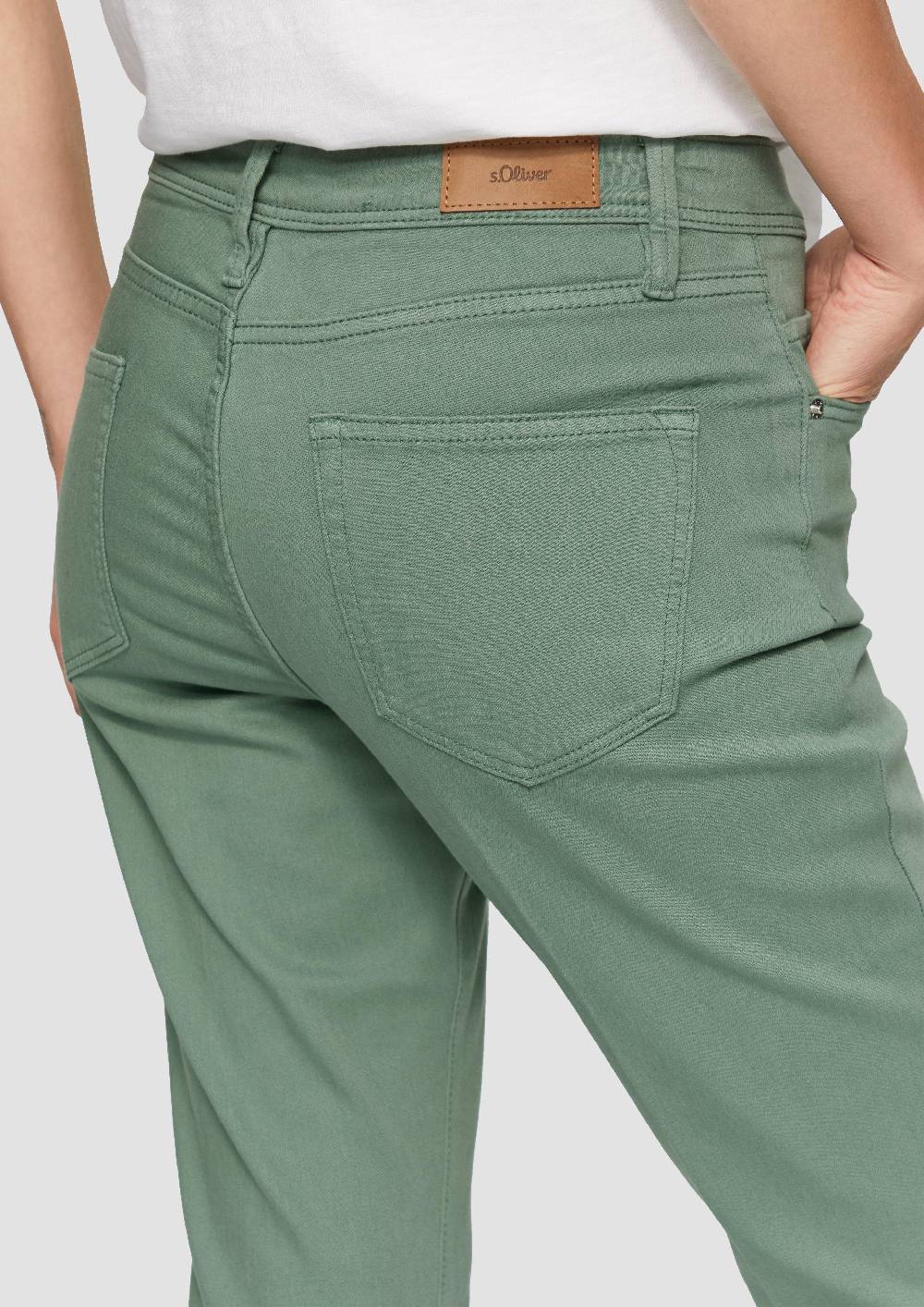 S.Oliver Ankle-Jeans Beverly / Slim Fit / Mid Rise / Bootcut Leg