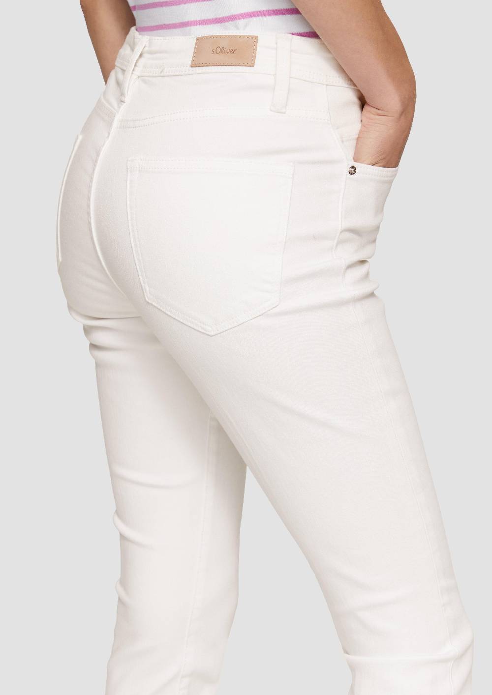 S.Oliver Ankle-Jeans Beverly / Slim Fit / Mid Rise / Bootcut Leg