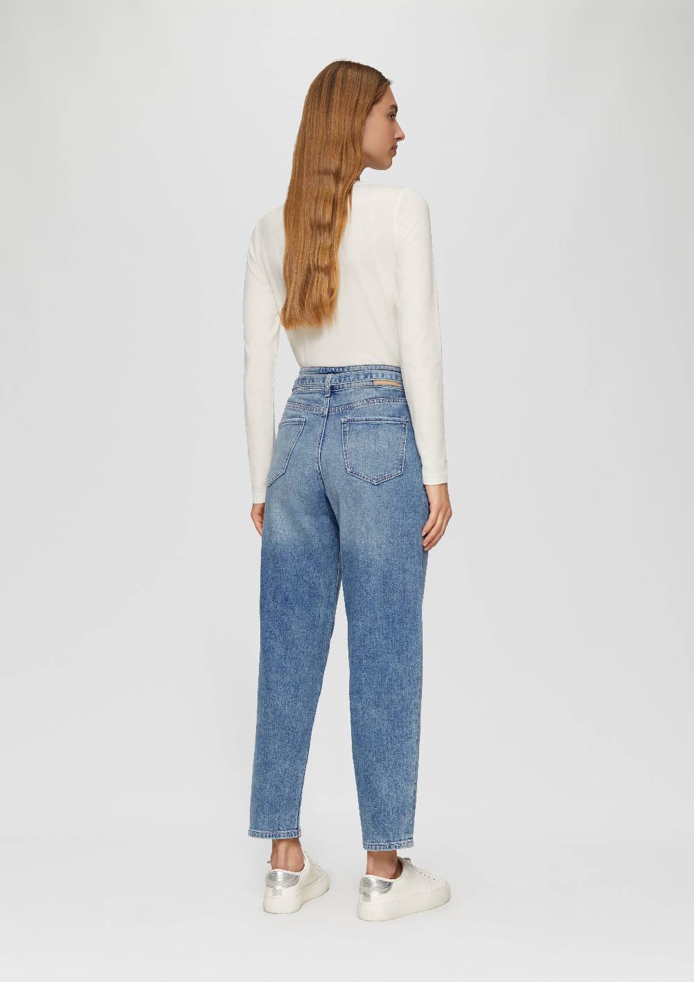 S.Oliver Ankle-Jeans / Regular Fit / High Rise / Barrel Leg / Mit Gürtel