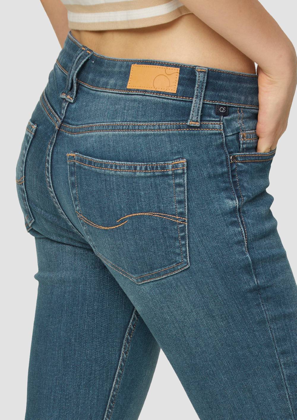 S.Oliver Ankle-Jeans Sadie / Mid Rise / Skinny Leg / Super Stretch