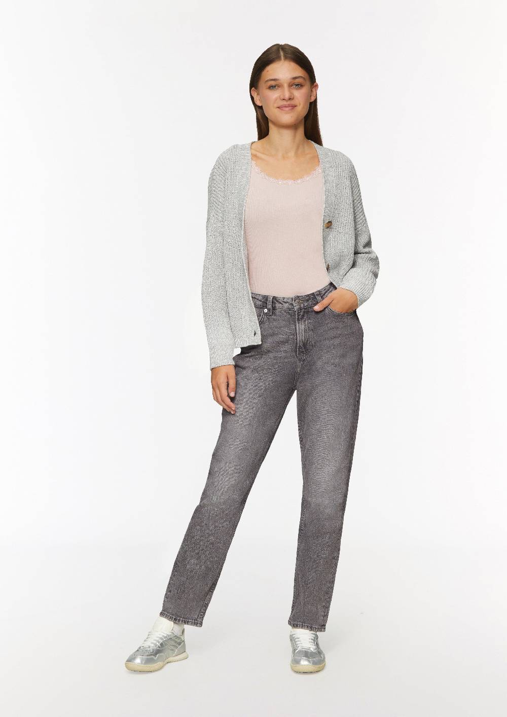 S.Oliver Ankle-Jeans Tizie / Slim Fit / High Rise / Tapered Leg / Inch Sizes