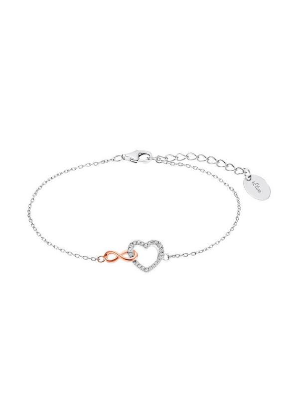 S.Oliver Armband rhodiniert+rosévergoldet aus Silber